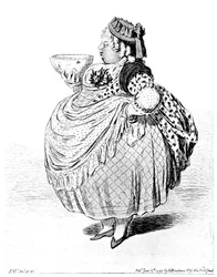 Indtast Cowslip med en skål fløde, 1795