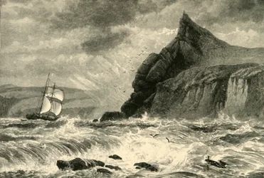 Indgang til Fowey Harbour, 1898.
