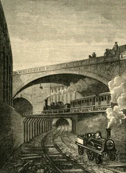 Indgang til Clerkenwell Tunnel fra Farringdon Street, c1876.