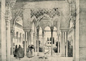 Indgang til Løvernes Hof, c1830, 1907.