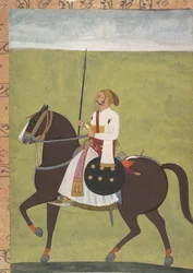 Ridesportræt af en adelsmand, ca. 1710-20.