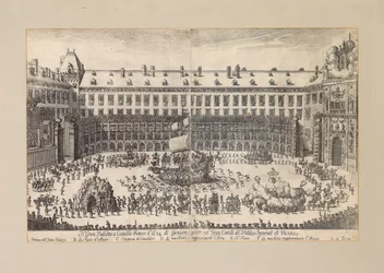Rideballet i gården til Wiener Hofburg ..., 1667.