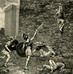 Marius den Yngres flugt i Praeneste, 1890.