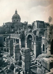 Udgravninger af Julius Cæsars Forum i Rom, c1932