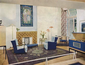 Udstillingsstue designet af Esmé Gordon, A.R.I.B.A., A.R.I.A.S., c1945