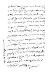 Faksimile af et brev, dateret 10. august 1623, 1904