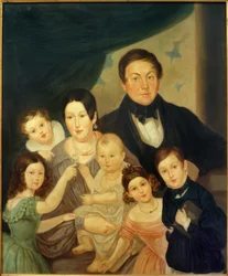 Familieportræt af Johann von Liebieg