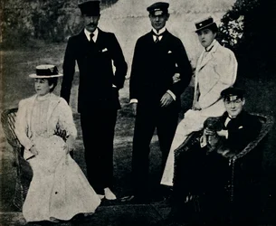 Familiegruppe i Cowes, begyndelsen af 1890