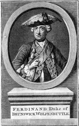 Ferdinand, hertug af Brunswick, 1800-tallet.