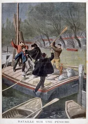 Kamp på en pram, 1902
