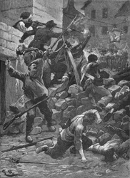 Kamp ved barrikaderne i Paris, 1848 1906