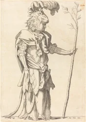 Figur udklædt som Hercules, ca. 1539.