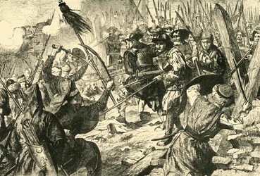 Endeligt angreb på tyrkerne i deres første belejring af Wien 1529, 1890.