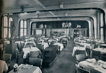 First Class Dining Saloon ombord på Victoria, 1931
