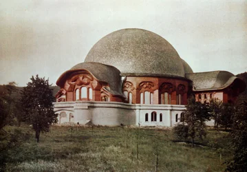 Første Goetheanum, sydfra forfra, Dornach, Schweiz, 1922
