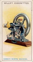 Første symaskine med låsesøm, [1915]