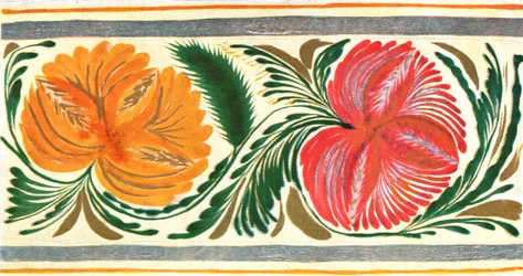 Blomsterdesign, Ukraine, 1925, 1928.