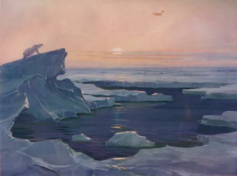 Flyver over polaraffaldet, 1927