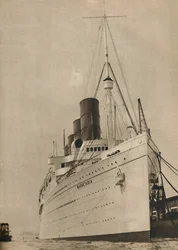 Tidligere havets dronning, R.M.S. Mauretania fra Cunard White Star Line, 1936