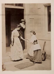 "Spåkone", omkring 1895