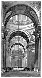Foucaults pendul i Panthéon, Paris, 1851, 1900