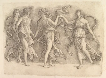 Fire dansende muser, ca. 1497.