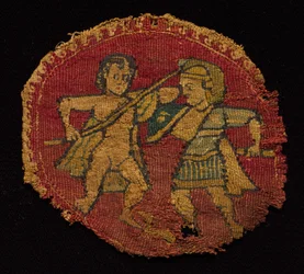 Fire segmenter fra en tunika, 650 - 750.