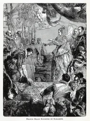 Francis Drake slået til ridder af Elizabeth, 1882