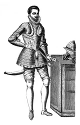 Francois, hertug af Anjou og Alencon, i damaskeret rustning, 1500-tallet, 1870