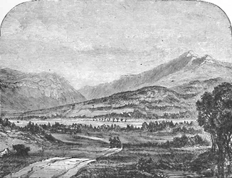 Franconia Mountains, fra Thornton, 1883