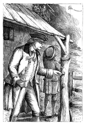 Franklins drageeksperiment, c1752, 1869