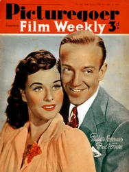 Fred Astaire 1899-1987 og Paulette Goddard 1910-1990, skuespillere, 1941
