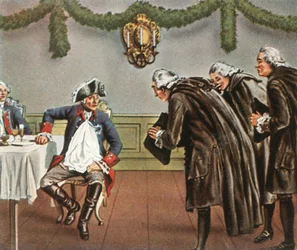Frederik den Store og mændene fra Greiffenberg, 1784, 1936.