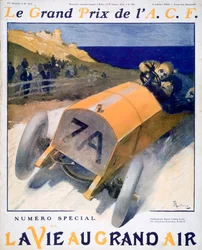 Fransk Grand Prix, forside af magasinet La Vie au Grand Air, 1908