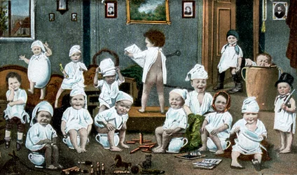 Fransk postkort, c1900