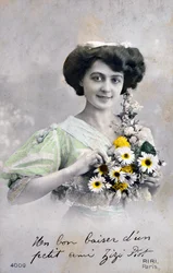 Fransk postkort, c1900