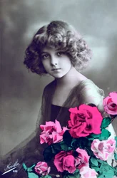 Fransk postkort, c1900