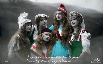 Fransk postkort fra første verdenskrig, 1914-1918