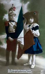 Fransk postkort fra første verdenskrig, 1914-1918