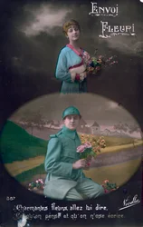 Fransk postkort fra første verdenskrig, 1914-1918