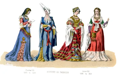 Fransk kostume: Charles VIII, Louis XII, 1882
