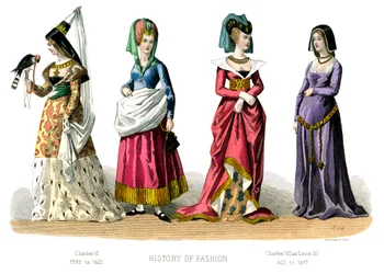 Fransk kostume: Charles VI, Charles VII, Louis XI, 1882