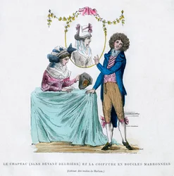 Fransk mode og frisure, begyndelsen af det 19. århundrede 1882-1884