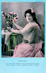 Fransk postkort, c1900
