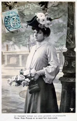 Fransk postkort, c1900