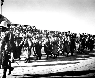 Franske tropper, Tientsin, Kina, 1900