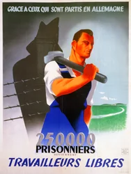 French workers for Germany poster, 1943dani