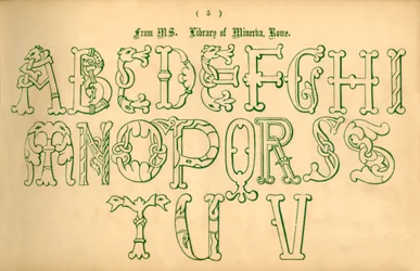 Fra MS. Minervas bibliotek, Rom, 1862.