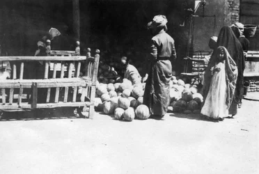 Frugtbod, Bagdad, Mesopotamien, WWI, 1918