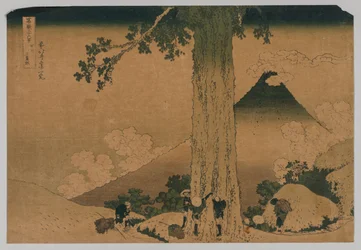 Fuji fra Pass of Mishima, Koshu-provinsen, 1760-1849.